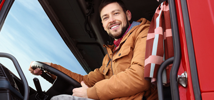 Bilde av en lastebilsjåfør