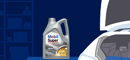 5W-20 er synlig i bagasjerommet på en bil